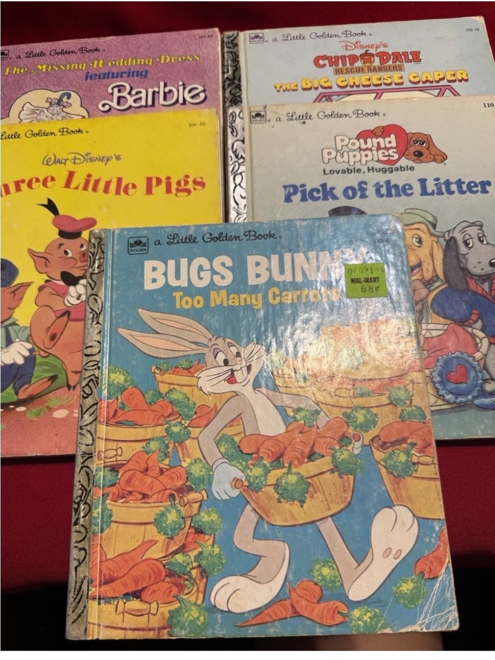 Little Golden Books YOU PICK Bugs Bunny 3 Little Pigs Barbie Brave Jonah Elmo ++